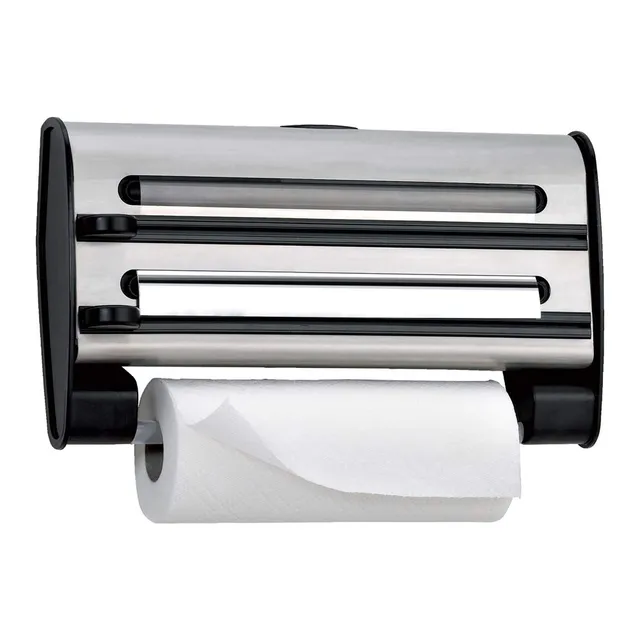 emsa-3-fach-schneidabroller-40-cm-edelstahl-aluminium-f-r-frischhalte-und-alufol image 1