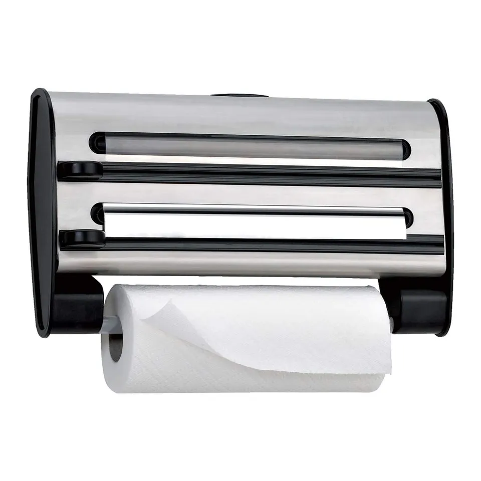 emsa-3-fach-schneidabroller-40-cm-edelstahl-aluminium-f-r-frischhalte-und-alufol image 1