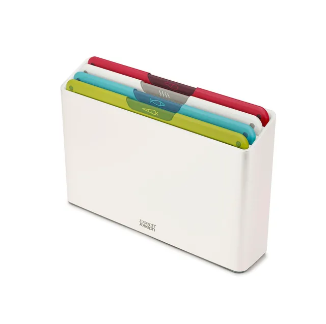 joseph-joseph-folio-icon-4-teiliges-schneidebrett-set-mit-aufbewahrungsbox-rutsc image 1