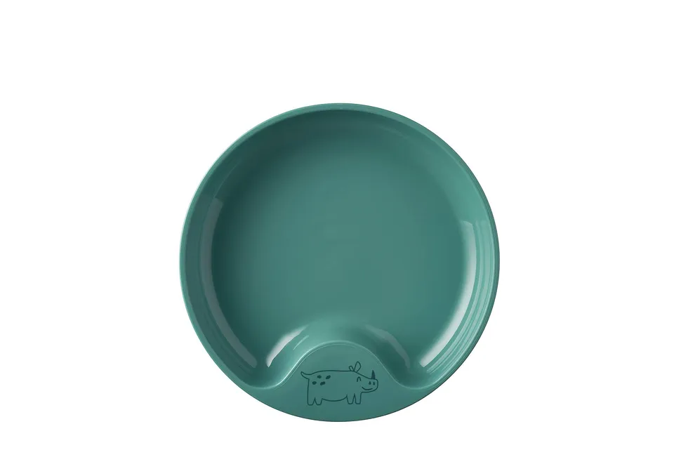 mepal-mio-kinderlernteller-sp-lmaschinengeeignet-bpa-frei-deep-turquoise image 1