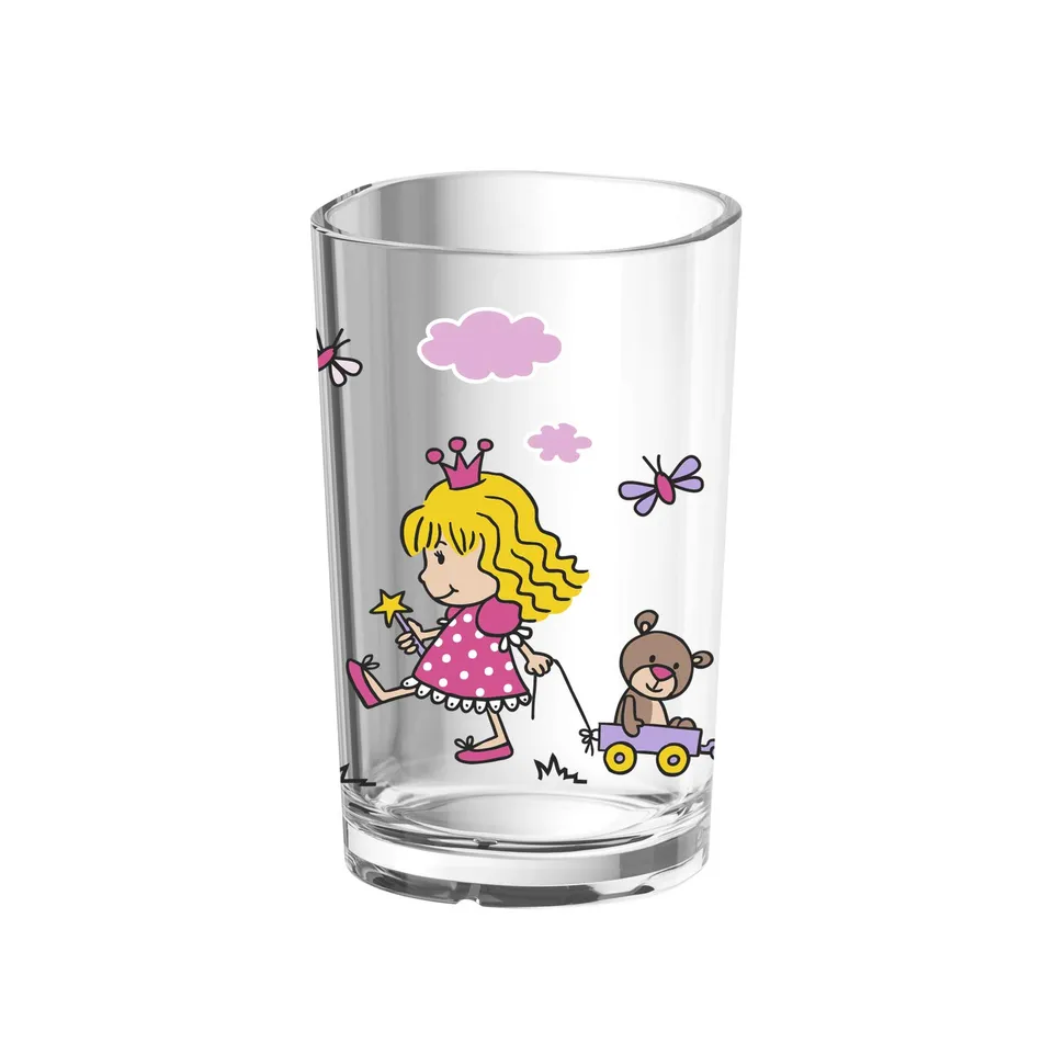 emsa-kinder-trinkglas-kids-0-2-liter-motiv-princess-hochglanzkunststoff-bruchsic image 1