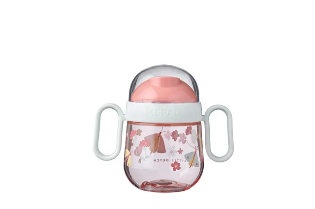 mepal-mio-trinklernbecher-200-ml-flowers-butterflies-antitropf-trinklernbecher-a image 1