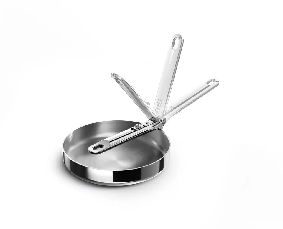joseph-joseph-space-steel-20-cm-edelstahl-bratpfanne-mit-klappbarem-griff-3-lagi image 1
