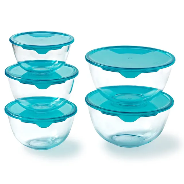 pyrex-5-teiliges-salatsch-sseln-set-aus-borosilikatglas-mit-3-deckeln-0-5-l-2-1- image 1