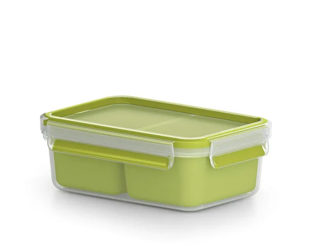 emsa-clip-go-brotdose-1-l-mit-2-eins-tzen-100-dicht-mit-frischedichtung-transpar image 1