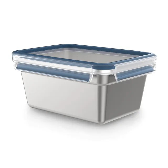 emsa-clip-close-inox-edelstahl-frischhaltedose-2-l-rechteckig-100-auslaufsicher- image 1