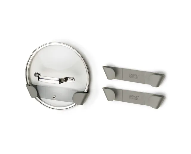 joseph-joseph-duo-3er-set-topf-und-pfannendeckelhalter-selbstklebende-wandhalter image 1