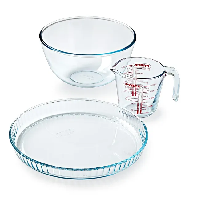 pyrex-3-teiliges-geb-ck-set-cake-party-0-5-l-messbecher-2-l-r-hrsch-ssel-31-cm-t image 1