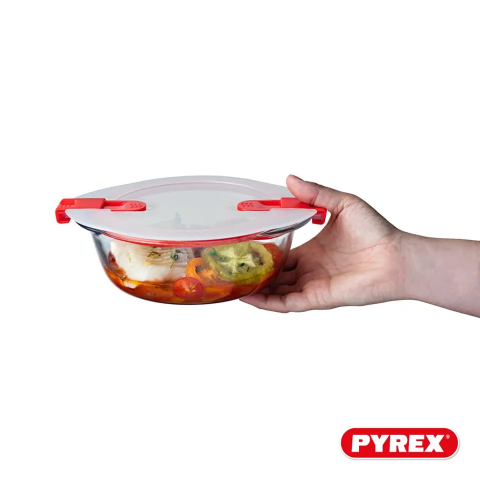 pyrex-cook-heat-vorratsdosen-set-5-teilig-runde-glasdosen-1-1-l-mit-patentiertem image 1