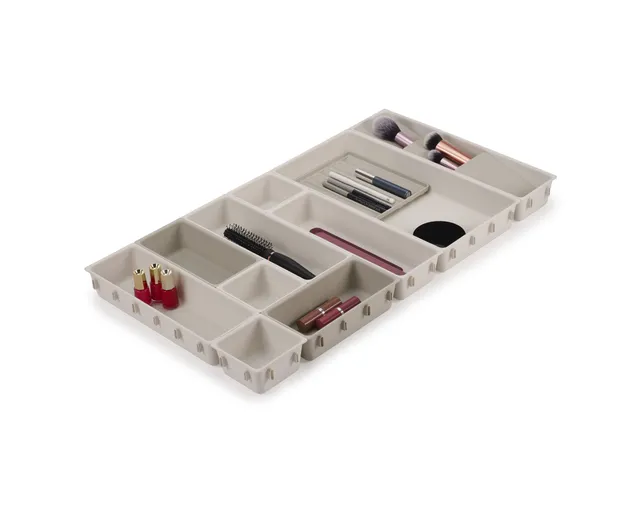 joseph-joseph-viva-modulares-12-teiliges-make-up-organisationsset-schubladen-auf image 1
