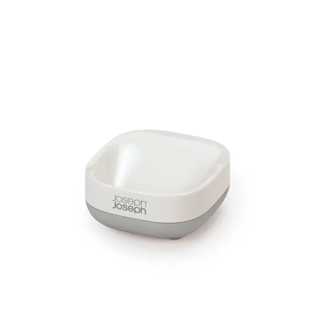 joseph-joseph-bathroom-slim-kompakte-seifenschale-mit-abgewinkelter-abflussbasis image 1