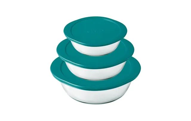 pyrex-cook-store-3er-set-runde-glasschalen-mit-deckel-0-35-l-1-1-l-2-3-l-borosil image 1