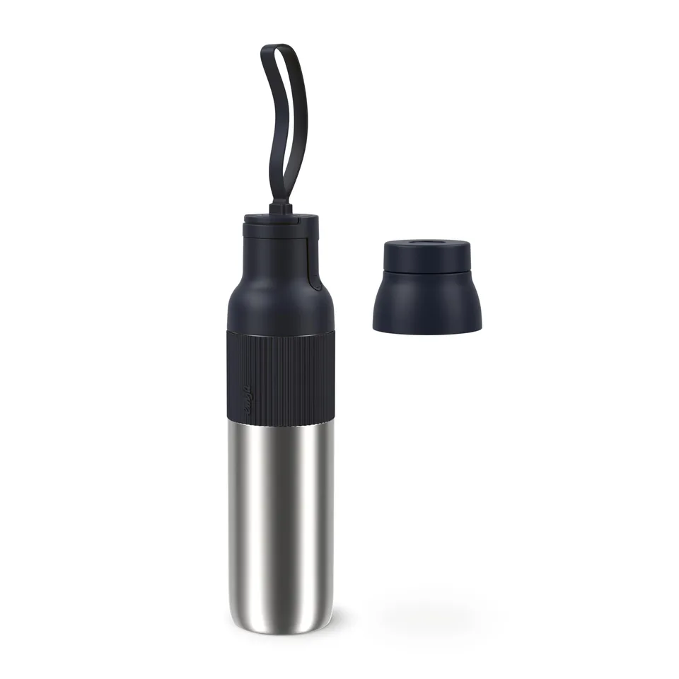 emsa-oneclick-beyou-hydration-set-flip-trinkflasche-0-7-l-mit-servierbecher-100- image 1