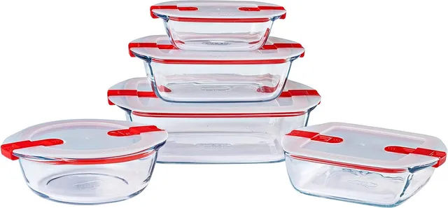 pyrex-cook-heat-5-teiliges-glasbeh-lter-set-mit-luftdichten-deckeln-borosilikatg image 1
