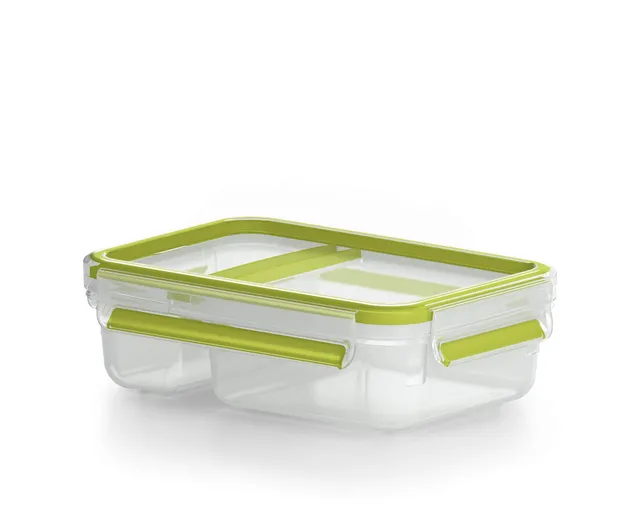 emsa-clip-go-yoghurtbox-0-6-l-brotdose-mit-2-kammern-und-knick-ecke-100-dicht-tr image 1