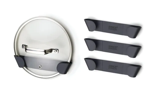 joseph-joseph-cupboardstore-deckelhalter-set-4-selbstklebende-topf-und-pfannende image 1