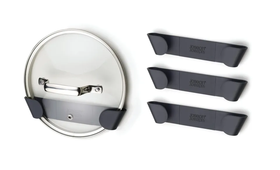 joseph-joseph-cupboardstore-deckelhalter-set-4-selbstklebende-topf-und-pfannende image 1