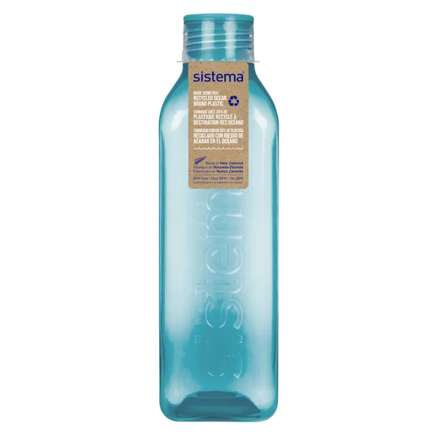 sistema-vierkant-trinkflasche-1-liter-auslaufsicher-bpa-freies-tritan-35-ocean-b image 1