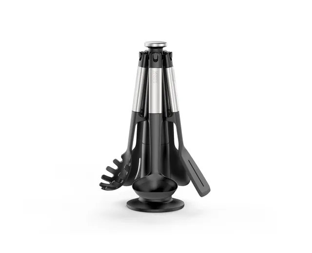 joseph-joseph-elevate-5-teiliges-silikon-k-chenutensilien-set-mit-drehbarem-st-n image 1