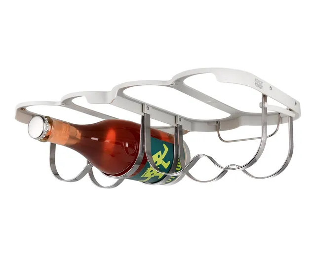 joseph-joseph-cradle-klappbares-weinregal-f-r-schrankmontage-edelstahl-flaschenh image 1