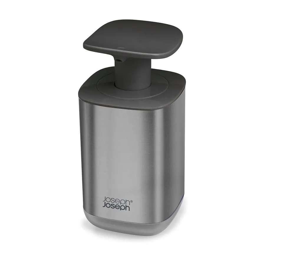 joseph-joseph-presto-edelstahl-seifenspender-hygienischer-easy-push-pumpenkopf-m image 1