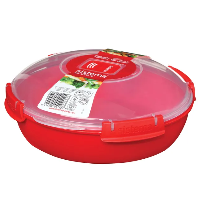 sistema-microwave-runde-mikrowellensch-ssel-1-29-l-mikrowellenbeh-lter-mit-dampf image 1