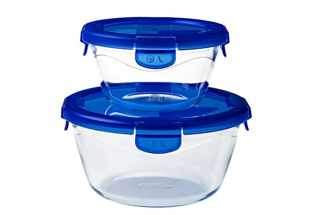 pyrex-cook-go-2er-set-runde-glas-lunchboxen-0-7-l-1-6-l-borosilikatglas-mit-luft image 1