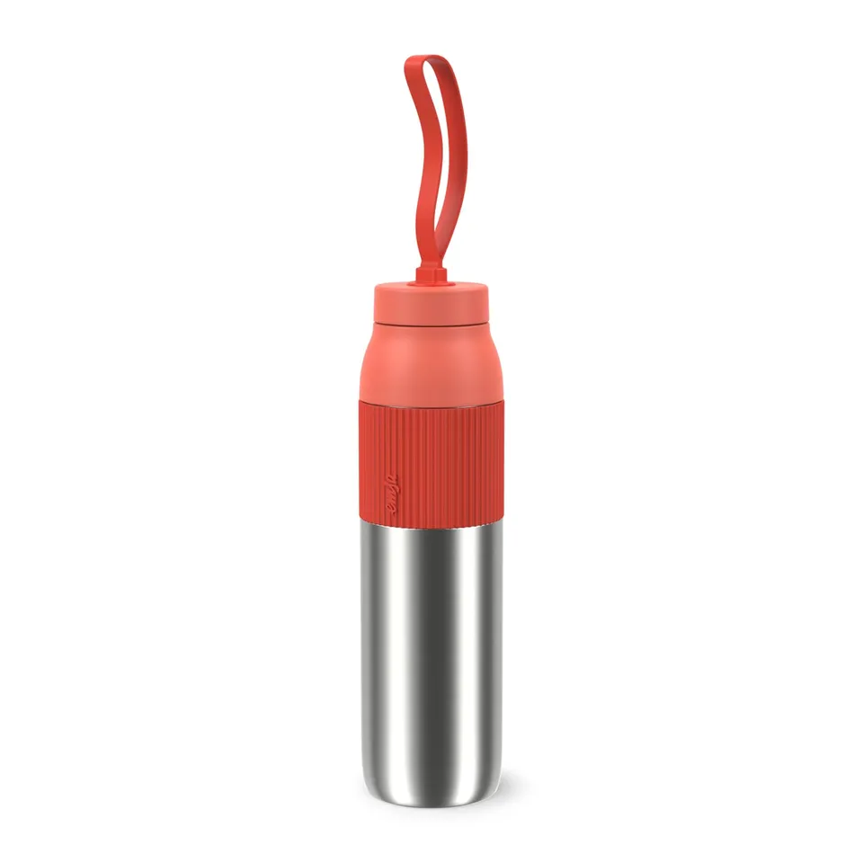 emsa-beyou-twist-isolier-trinkflasche-0-7-l-mit-integriertem-sieb-und-trageband- image 1