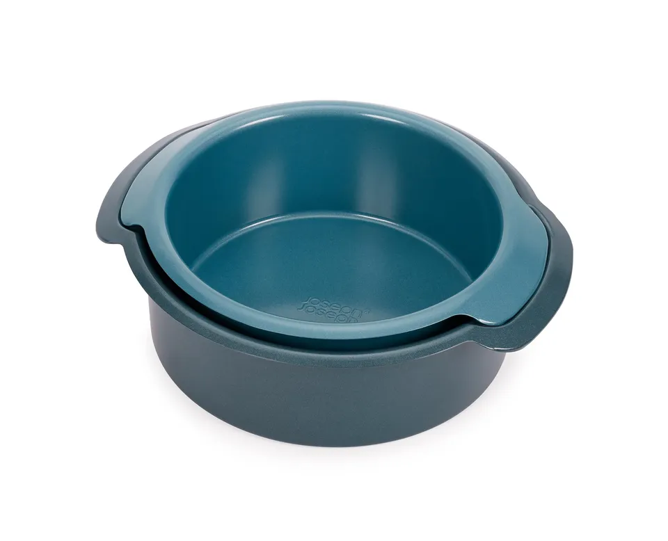 joseph-joseph-nest-bake-2er-set-antihaft-kuchenformen-rund-23-cm-20-cm-karbonsta image 1