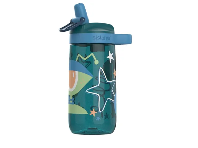 sistema-easy-sip-kinder-trinkflasche-500-ml-alien-laguna-trinkhalm-mit-ausklappb image 1