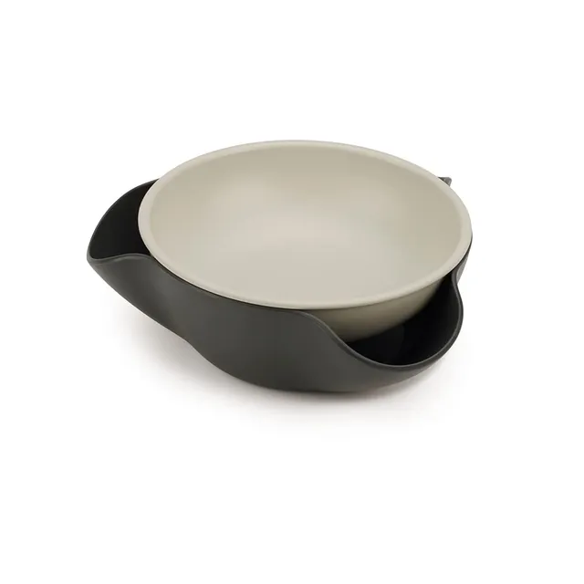 joseph-joseph-double-dish-servierschale-f-r-oliven-und-n-sse-zweist-ckig-grau image 1