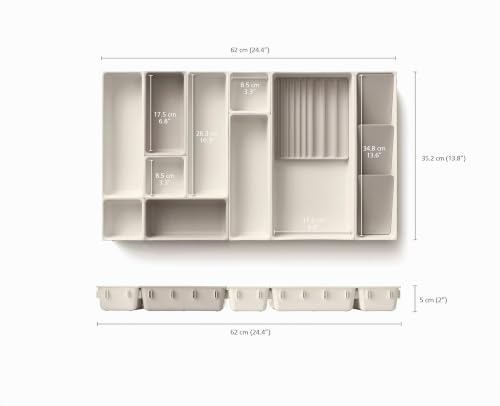 joseph-joseph-viva-modulares-12-teiliges-make-up-organisationsset-schubladen-auf image 8