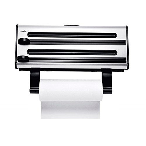 emsa-3-fach-schneidabroller-40-cm-edelstahl-aluminium-f-r-frischhalte-und-alufol image 4