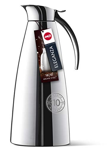 emsa-eleganza-isolierkanne-edelstahl-1l-thermoskanne-mit-easy-open-verschluss-12 image 8