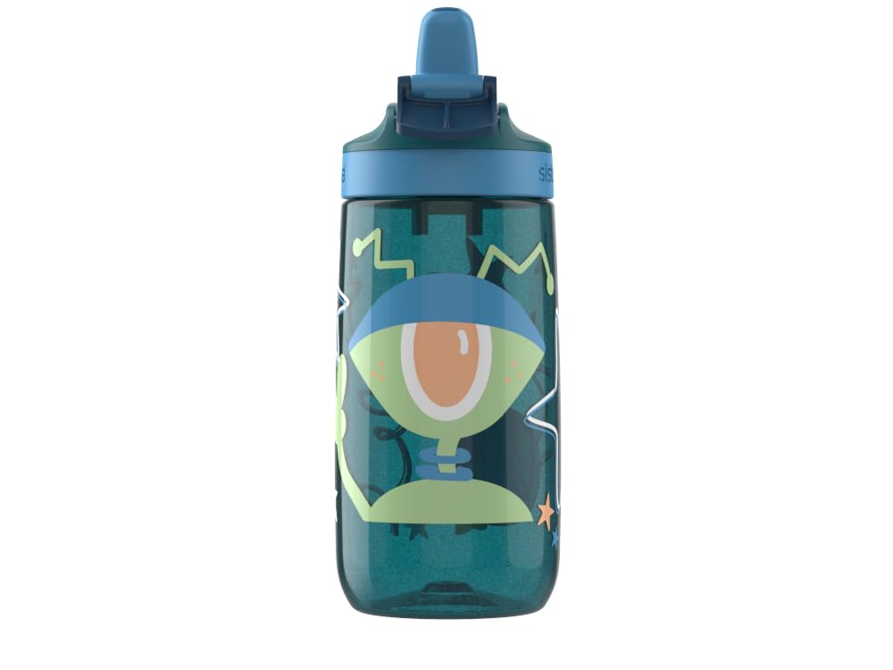 sistema-easy-sip-kinder-trinkflasche-500-ml-alien-laguna-trinkhalm-mit-ausklappb image 2