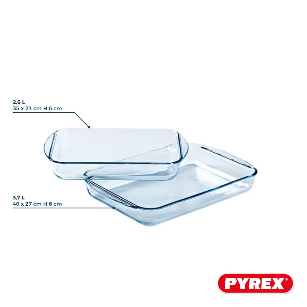pyrex-essentials-lasagneteller-set-2-rechteckige-glasbackformen-35-x-23-cm-und-4 image 4