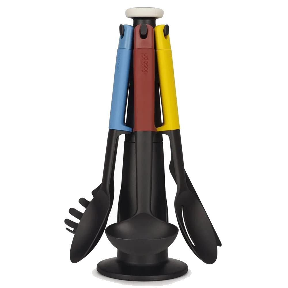 joseph-joseph-elevate-k-chenhelfer-set-6-teilig-mit-drehbarem-st-nder-ergonomisc image 1