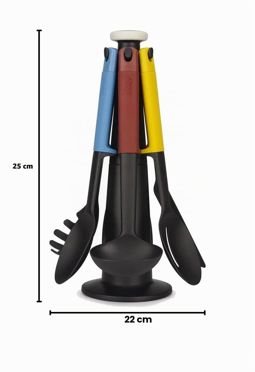 joseph-joseph-elevate-k-chenhelfer-set-6-teilig-mit-drehbarem-st-nder-ergonomisc image 6