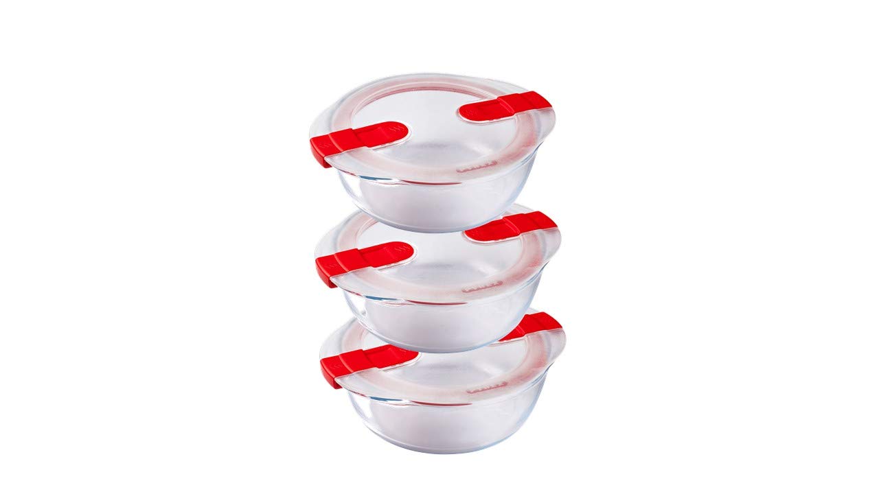 pyrex-cook-heat-3er-set-runde-frischhaltedosen-aus-borosilikatglas-1-l-mit-luftd image 1
