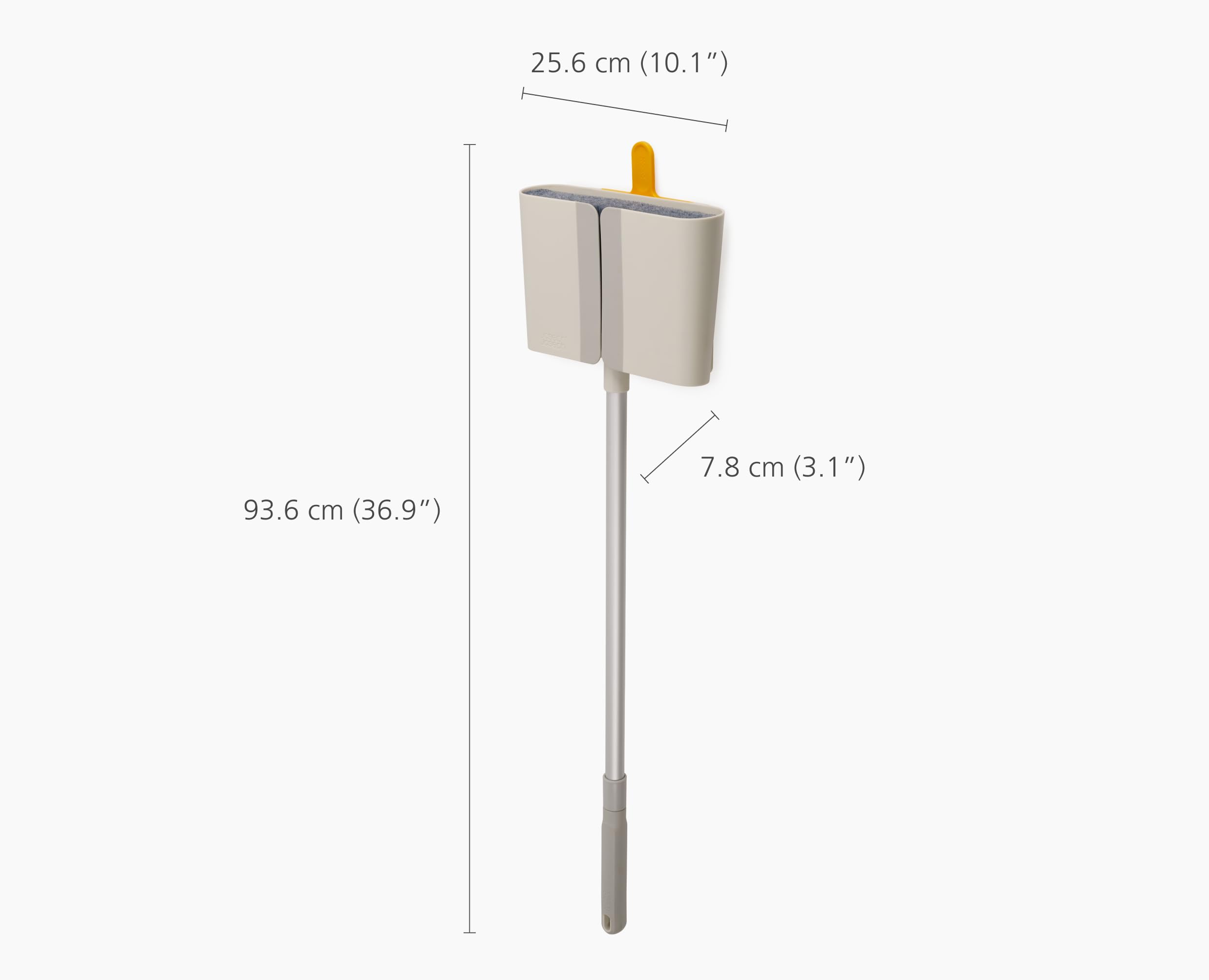 joseph-joseph-cleantech-wandmontierter-besen-mit-teleskop-aluminiumstiel-weicher image 6