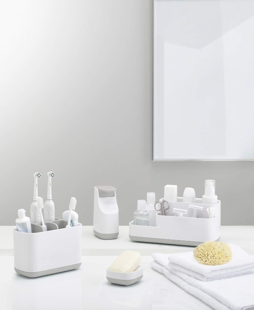 joseph-joseph-bathroom-slim-kompakte-seifenschale-mit-abgewinkelter-abflussbasis image 2