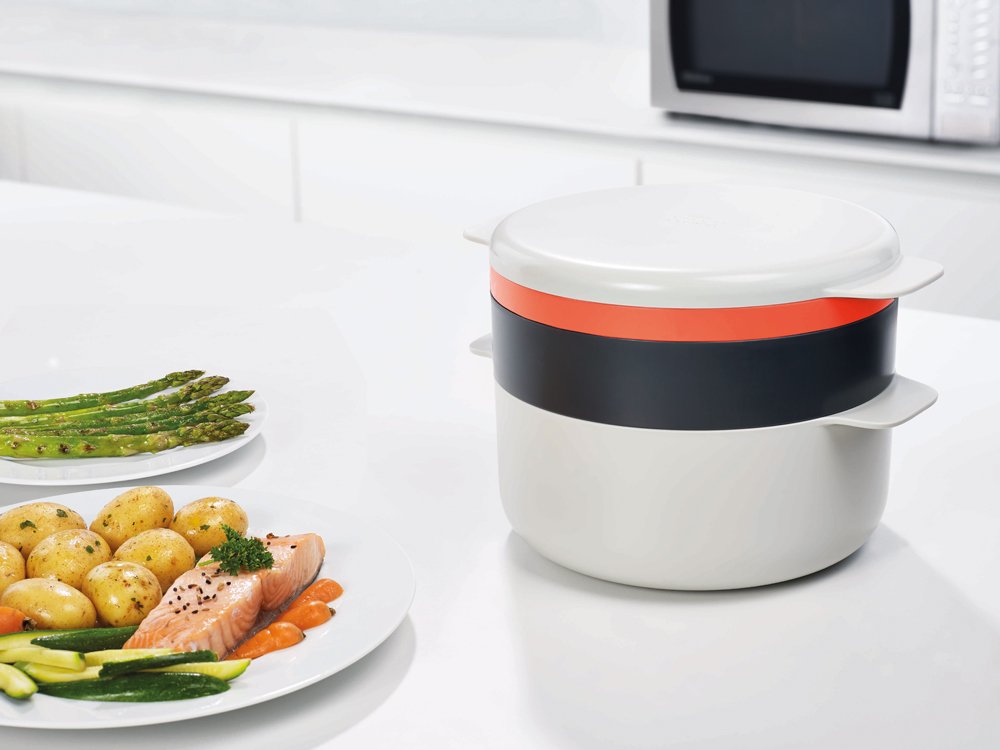 joseph-joseph-m-cuisine-mikrowellen-kochset-stapelbar-4-teilig-kochtopf-d-mpfer- image 2