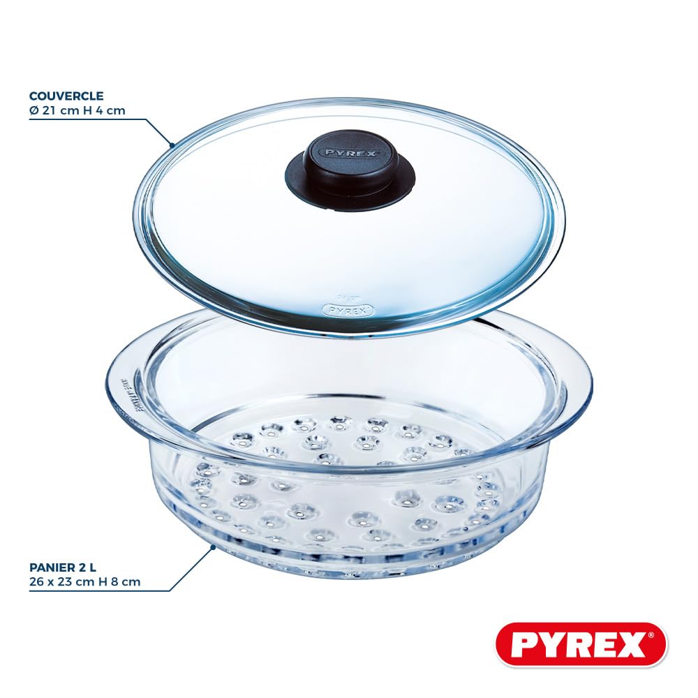 pyrex-dampfkorb-mit-deckel-20-cm-aus-borosilikatglas-f-r-mikrowelle image 4