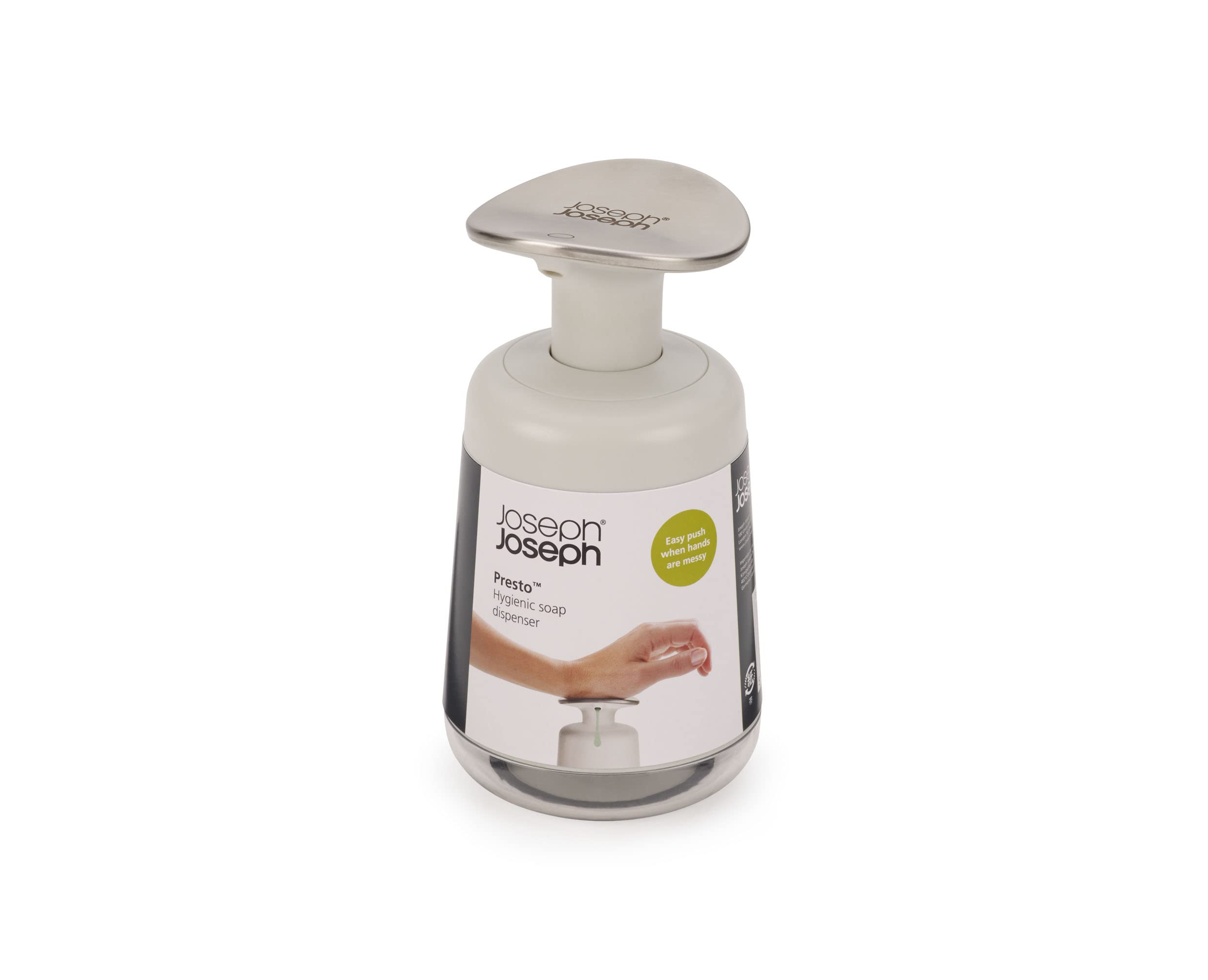 joseph-joseph-presto-hygienischer-seifenspender-mit-handgelenk-pumpaufsatz-light image 6
