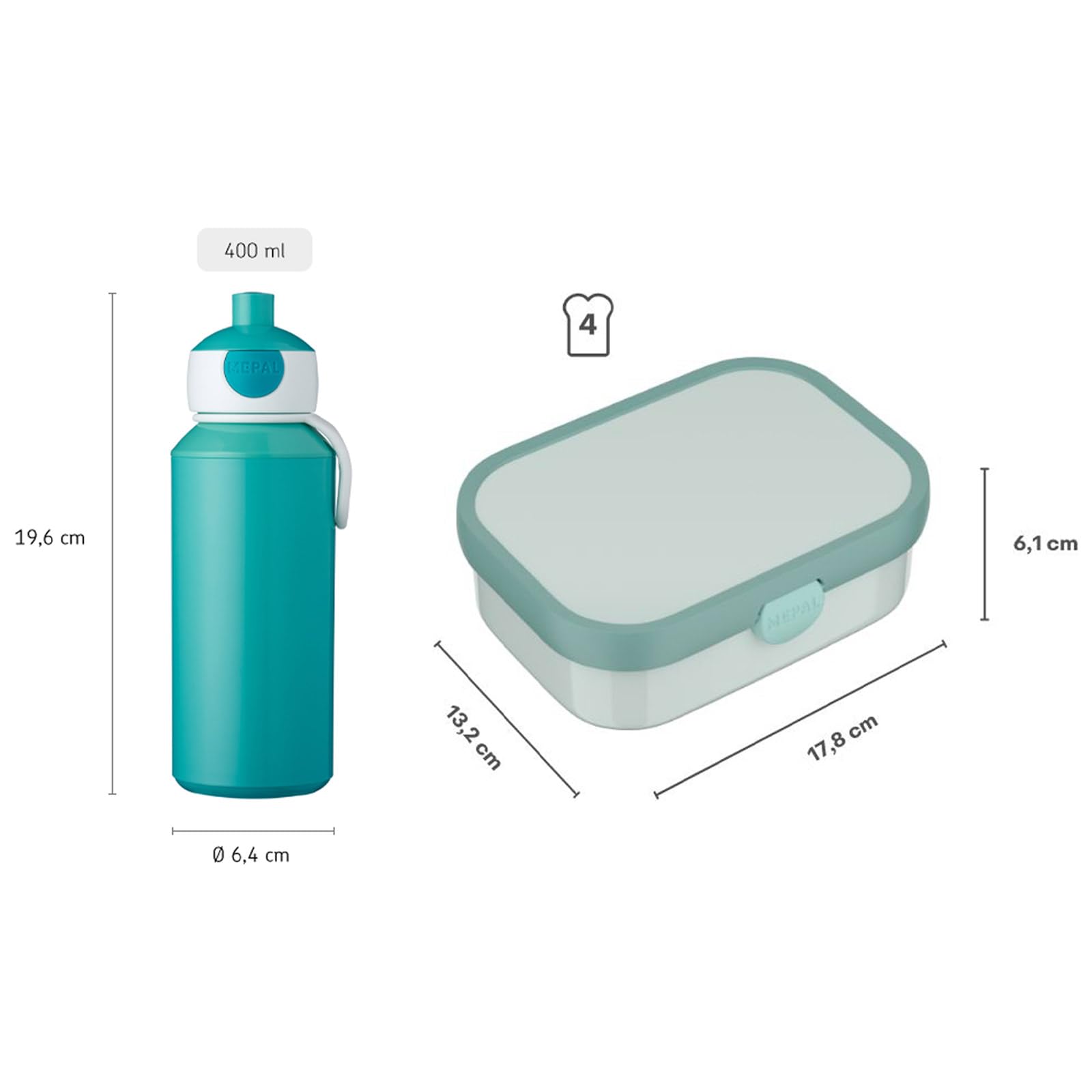 mepal-pausenset-campus-cool-blue-pop-up-trinkflasche-400-ml-lunchbox-750-ml-mit- image 5