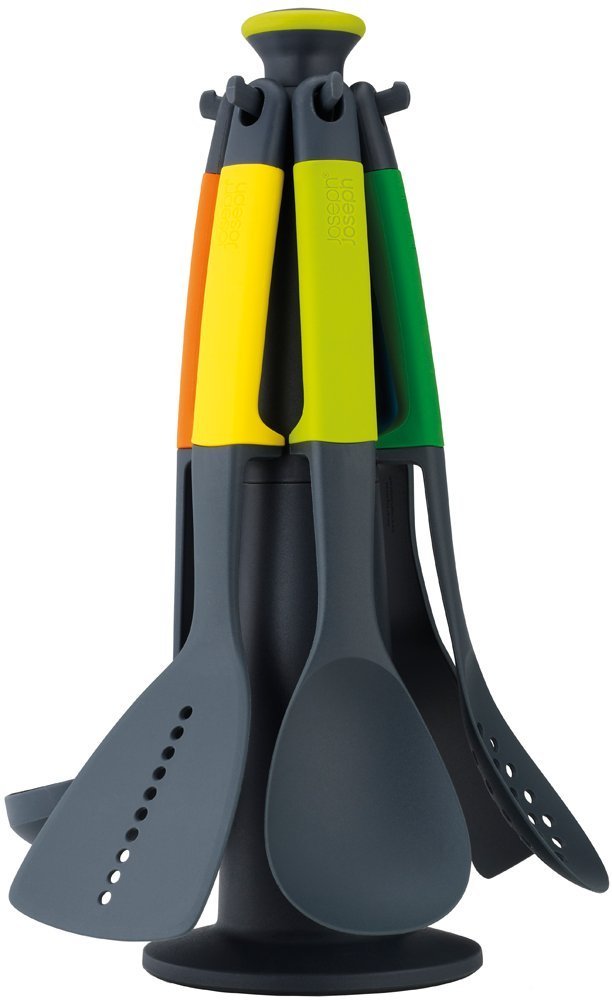joseph-joseph-elevate-6-teiliges-k-chenutensilien-set-mit-drehbarem-haltest-nder image 1