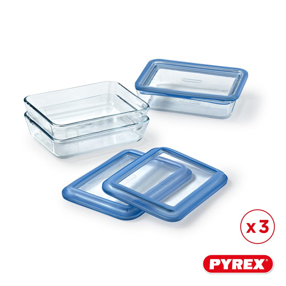 pyrex-plastica-zero-3-teiliges-glasdosen-set-mit-glasdeckel-und-silikondichtung- image 2