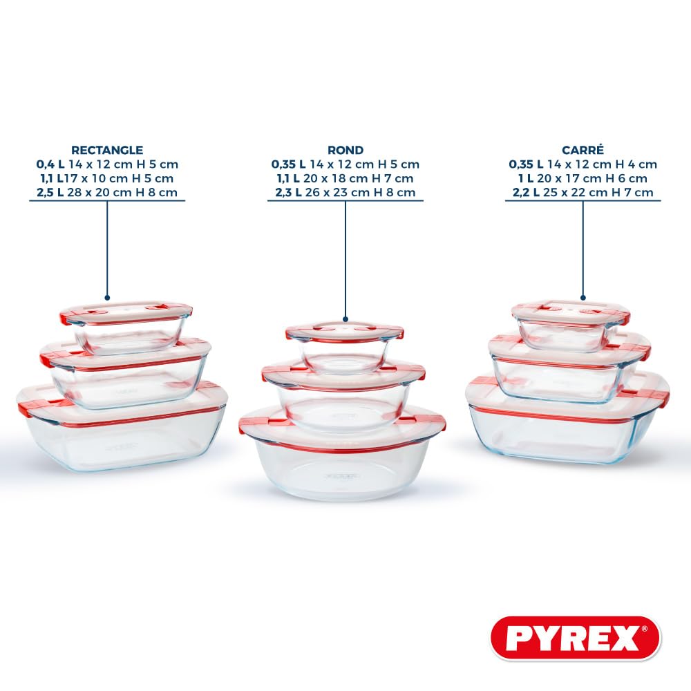 pyrex-cook-heat-9-teiliges-glasgeschirr-set-mit-luftdichten-deckeln-mikrowelleng image 2