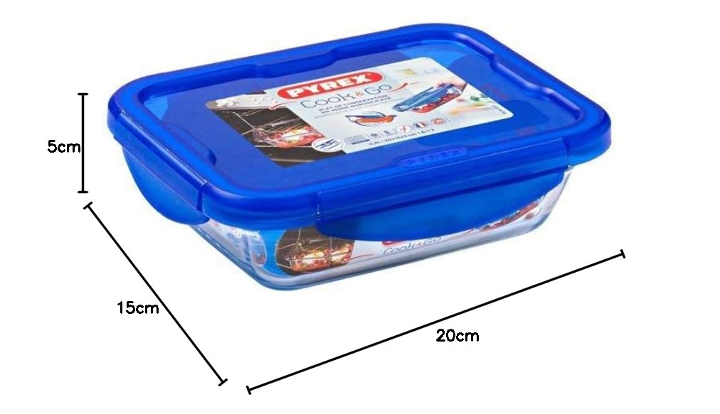 pyrex-cook-go-lunchbox-set-3-rechteckige-glasboxen-0-8-l-mit-luftdichtem-bpa-fre image 7