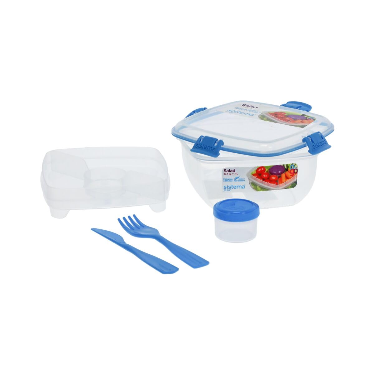 sistema-salad-to-go-salatbox-1-1-l-lunchbox-mit-besteck-gabel-messer-dressing-be image 2